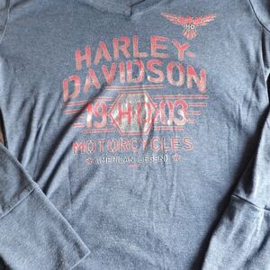 Harley-Davidson Gray Long Sleeve Shirt